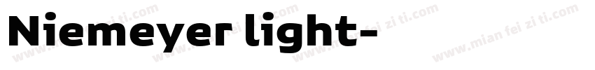Niemeyer light字体转换